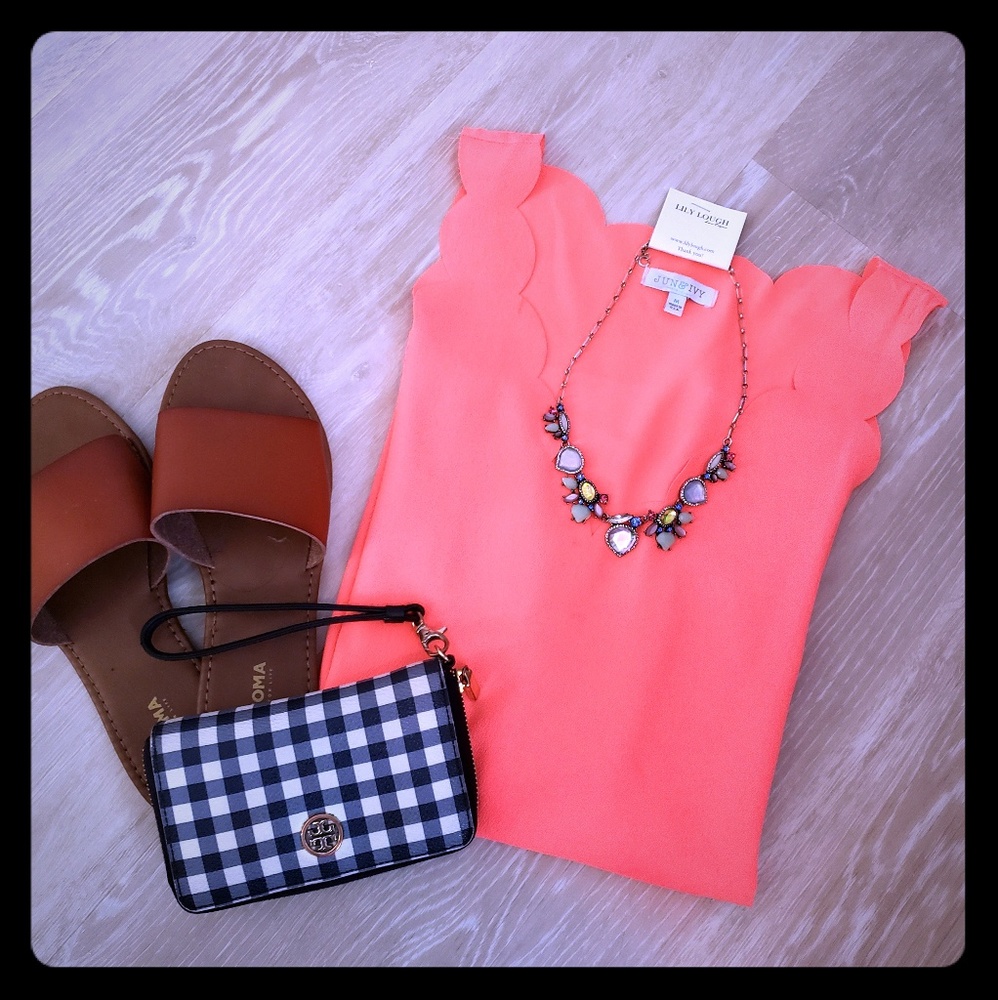 Scalloped blouse